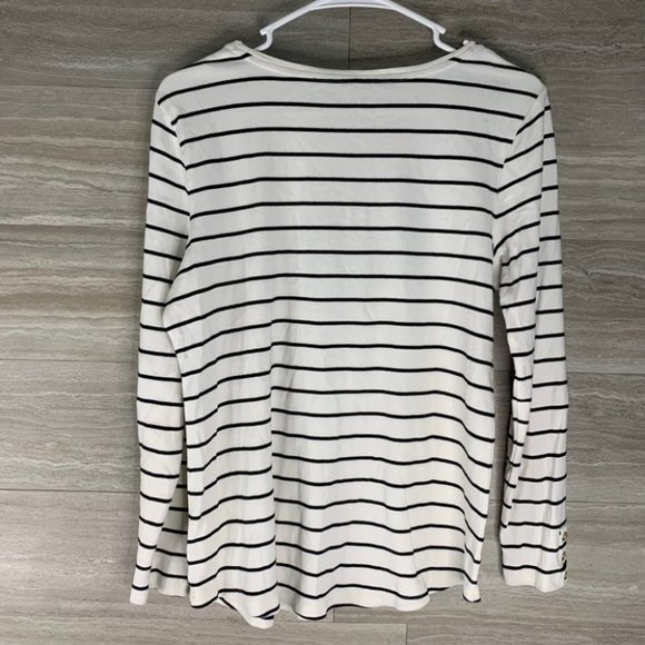 Women’s Charter Club Striped Scotty Dog Blouse - Picture 7 of 7